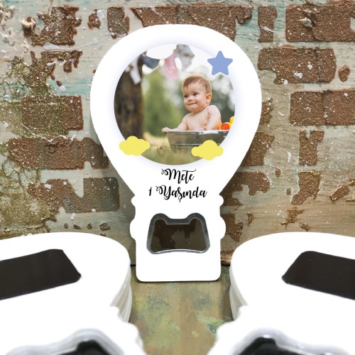 Balon Açacaklı Magnet 136 - Fotoğraflı Yenidoğan, Doğum Günü Hatırası Hediyelik Balon Açacaklı Magnet 136 - Fotoğraflı Yenidoğan, Doğum Günü Hatırası Hediyelik - Yaren Davetiye