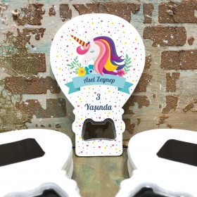 Balon Açacaklı Magnet 162 - Unicornlu Hediyelik Magnet
