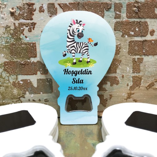 Balon Açacaklı Magnet 171 - Zebra Tasarım - Yaren Davetiye