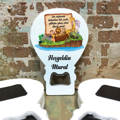 Balon Açacaklı Magnet 172 - Safari Hediyelik Magnet - Yaren Davetiye