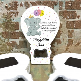 Balon Açacaklı Magnet 220 - Balonlu, Filli Hediyelik Magnet