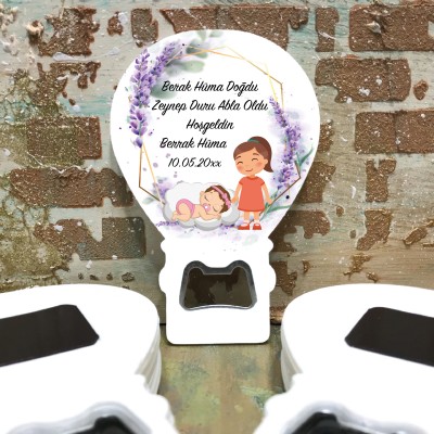 Balon Açacaklı Magnet 261 - Kardeş Temalı Magnet