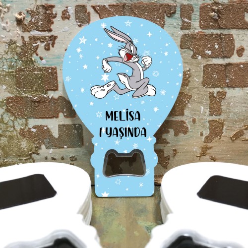 Balon Açacaklı Magnet 276 - Bugs Bunny Hediyelik Magnet - Yaren Davetiye