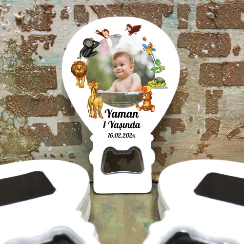 Balon Açacaklı Magnet 284 - Fotoğraflı Safari Hediyelik Magnet