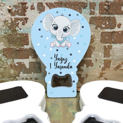 Balon Açacaklı Magnet 294 - Sevimli Fil Tasarım