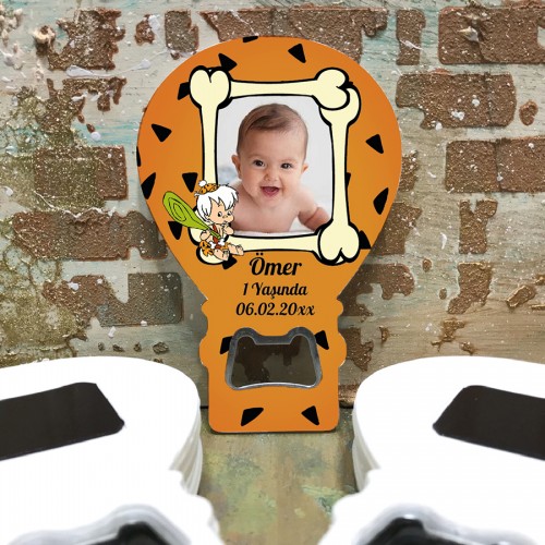 Balon Açacaklı Magnet 295 - Taş Devri Hediyelik Magnet - Yaren Davetiye