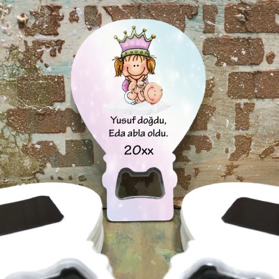Balon Açacaklı Magnet 306 - Kardeş Hediyelik Magnet
