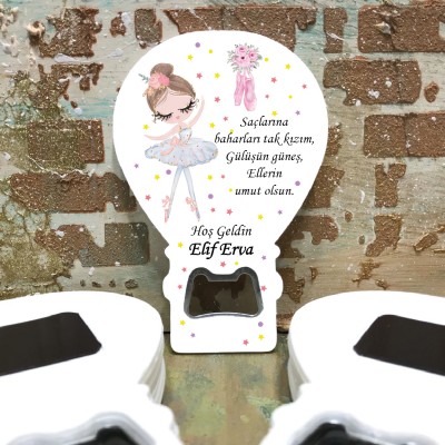 Balon Açacaklı Magnet 308 - Balerin Hediyelik Magnet