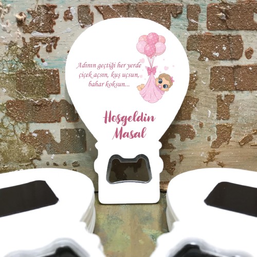 Balon Açacaklı Magnet 324 - Yenidoğan Tasarım Balon Açacaklı Magnet 324 - Yenidoğan Tasarım - Yaren Davetiye