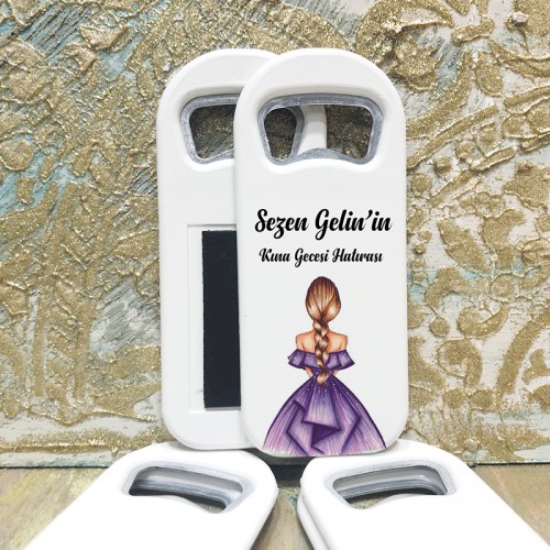 Kına Kızı Hediyelik Magnet - Yaren Davetiye