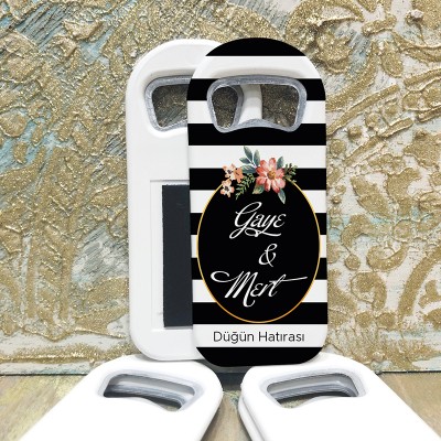 Dikdörtgen Açacaklı Magnet 01105 - Söz, Nişan, Nikah Hediyelik Magnet