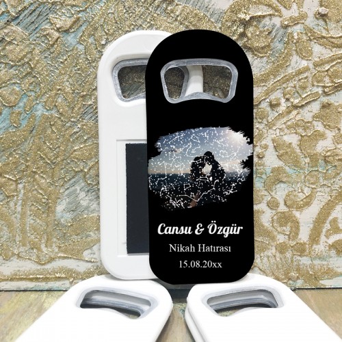 Dikdörtgen Açacaklı Magnet 01113 - Fotoğraflı Hediyelik Magnet - Yaren Davetiye