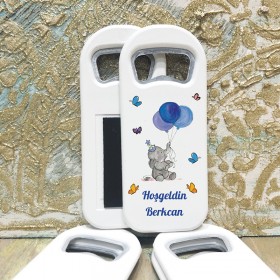 Dikdörtgen Açacaklı Magnet 1115 - Mavi Fil Hediyelik Magnet