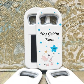 Dikdörtgen Açacaklı Magnet 1119 - Mavi Fil Hediyelik Magnet