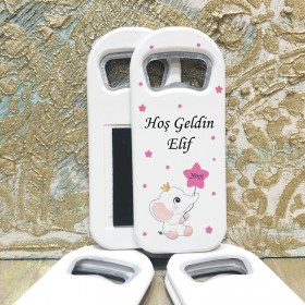 Dikdörtgen Açacaklı Magnet 1120 - Pembe Fil Hediyelik Magnet