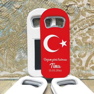 Dikdörtgen Açacaklı Magnet 1121 - Ay-Yıldız Hediyelik Magnet