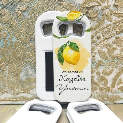 Dikdörtgen Açacaklı Magnet 01131 - Söz, Nişan, Nikah Hediyelik Magnet