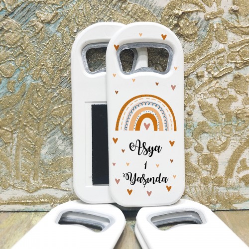 Dikdörtgen Açacaklı Magnet 1137 - Gökkuşağı  Hediyelik Magnet - Yaren Davetiye