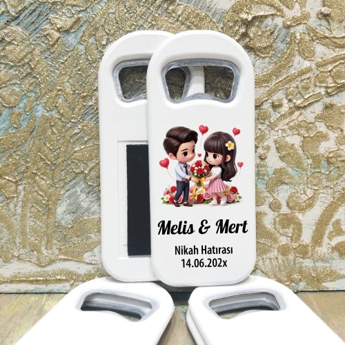 Dikdörtgen Açacaklı Magnet 1155 - Gelin Damat Figürlü Hediyelik Magnet Dikdörtgen Açacaklı Magnet 1155 - Gelin Damat Figürlü Hediyelik Magnet - Yaren Davetiye