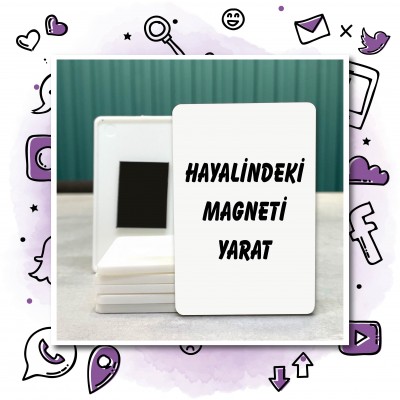 01 - Dikdörtgen Magnet Tasarla