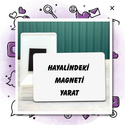 01 - Dikdörtgen Magnet Tasarla