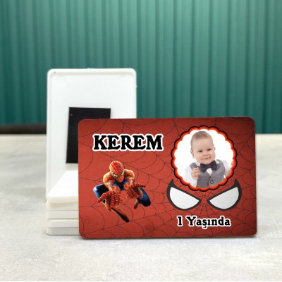 Dikdörtgen 621 Magnet - Örümcek Adam Resimli Magnet