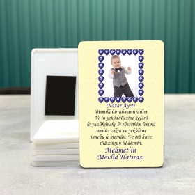 Dikdörtgen 622 Magnet - Nazar Ayeti Tasarım Resimli Magnet