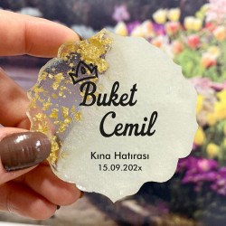 Epoksi Magnet 5008 - Hediyelik Bekarlığa Veda, Kına Hatırası Magnet