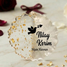 Epoksi Magnet 5013 - Hediyelik Kuşlu Magnet