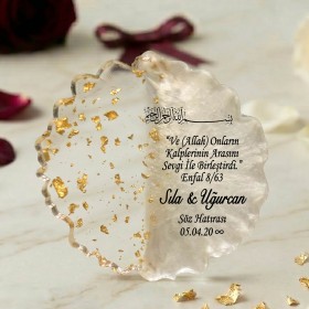 Epoksi Magnet 5018 - Hediyelik Enfal Sureli, Dualı Magnet