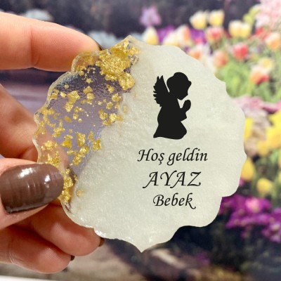 Epoksi Magnet 5041 - Hediyelik Melek Magnet