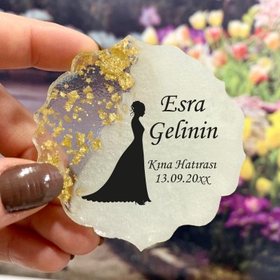 Epoksi Magnet 5045 - Hediyelik Kına Gecesi Magnet