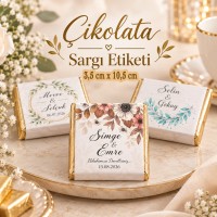 Madlen Çikolata Sargı Etiketi Çikolata Etiketi