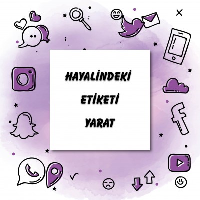 01- Kare Etiket Tasarla