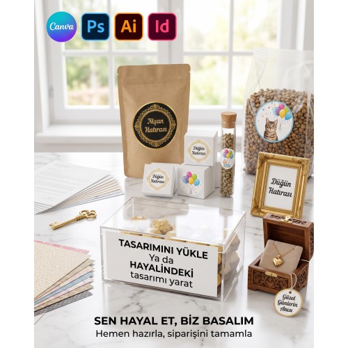 Sticker Tasarımı Yap Etiket Tasarla - Yaren Davetiye