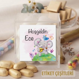 Kare Etiket 071 - Fil Tasarım Etiket