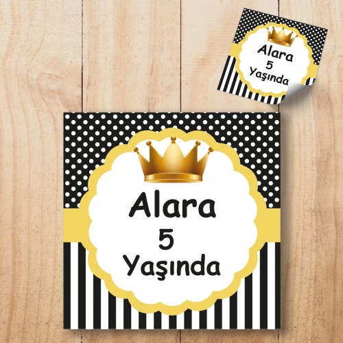 Hediyelik Etiket - Yaren Davetiye