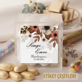 Kare Etiket 006 - Nişan Hatırası Sticker