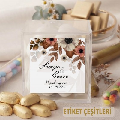 Kare Etiket 006 - Nişan Hatırası Sticker