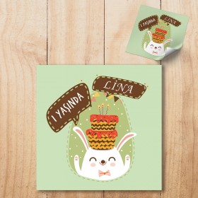Kare Etiket 019 - Bebek Etiketi