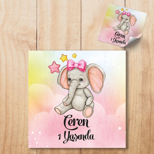 Hediyelik Etiket - Yaren Davetiye