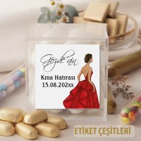 Madlen Çikolata Sargı Etiketi Çikolata Etiketi