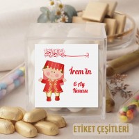 Madlen Çikolata Sargı Etiketi 6 Ay Kınası Etiketi