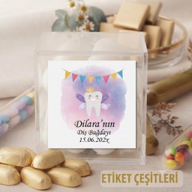 Kare Etiket 165 - Diş Buğdayı Tasarım Sticker