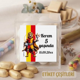 Kare Etiket 182 - Taraftar Galatasaray Tasarım Sticker