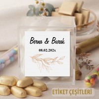 Madlen Çikolata Sargı Etiketi Çikolata Etiketi