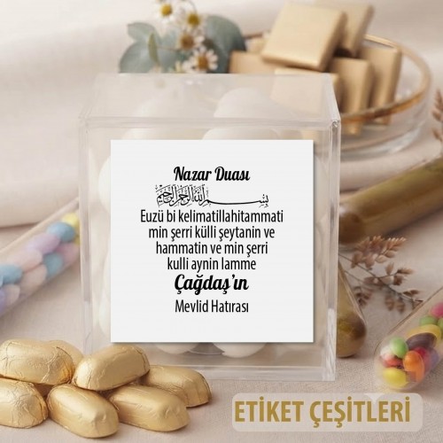 Hediyelik Etiket - Yaren Davetiye