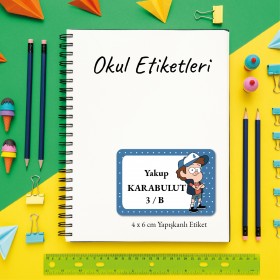 Okul Etiketi 035