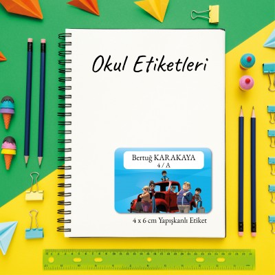 Lol Bebek Temalı Okul Etiketi