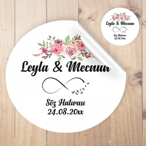 Hediyelik Etiket - Yaren Davetiye